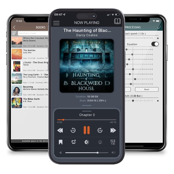 Download fo free audiobook The Haunting of Blackwood House by Darcy Coates and listen anywhere on your iOS devices in the ListenBook app.