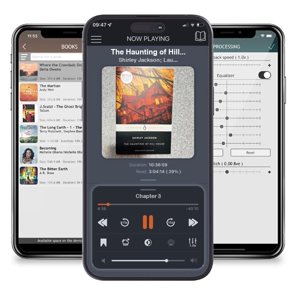 Download fo free audiobook The Haunting of Hill House by Shirley Jackson; Laura Miller and listen anywhere on your iOS devices in the ListenBook app.