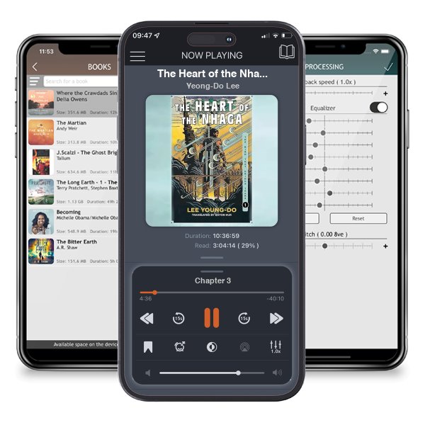 Download fo free audiobook The Heart of the Nhaga (The Bird That Drinks Tears, #1) by Yeong-Do Lee and listen anywhere on your iOS devices in the ListenBook app.