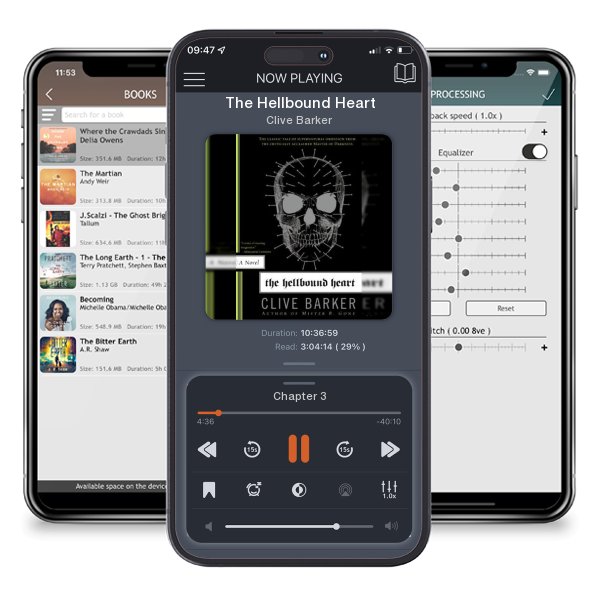Download fo free audiobook The Hellbound Heart by Clive Barker and listen anywhere on your iOS devices in the ListenBook app.