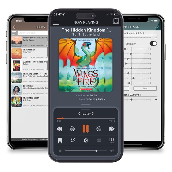 Download fo free audiobook The Hidden Kingdom (Wings of Fire #3) by Tui T. Sutherland and listen anywhere on your iOS devices in the ListenBook app.