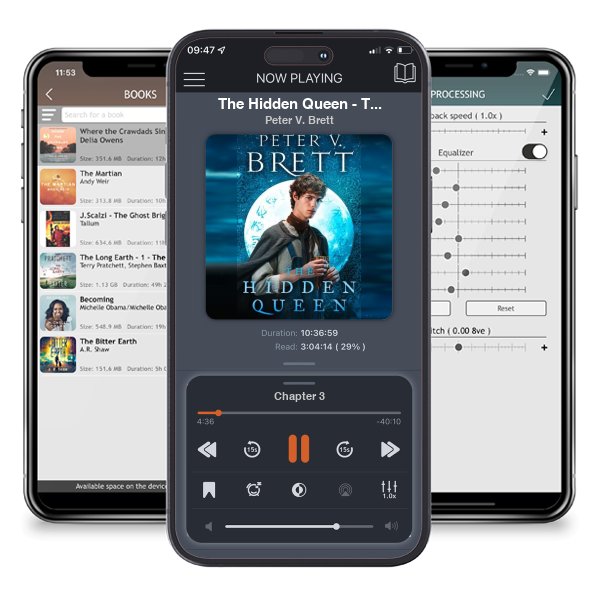 Download fo free audiobook The Hidden Queen - The Nightfall Saga Book 2 by Peter V. Brett and listen anywhere on your iOS devices in the ListenBook app.