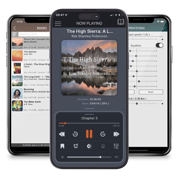 Download fo free audiobook The High Sierra: A Love Story by Kim Stanley Robinson and listen anywhere on your iOS devices in the ListenBook app.