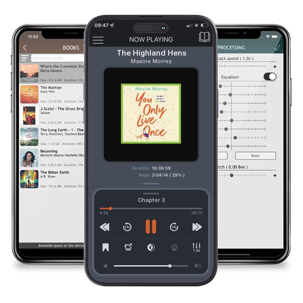Download fo free audiobook The Highland Hens by Maxine Morrey and listen anywhere on your iOS devices in the ListenBook app.