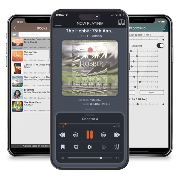Download fo free audiobook The Hobbit: 75th Anniversary Edition by J. R. R. Tolkien and listen anywhere on your iOS devices in the ListenBook app.