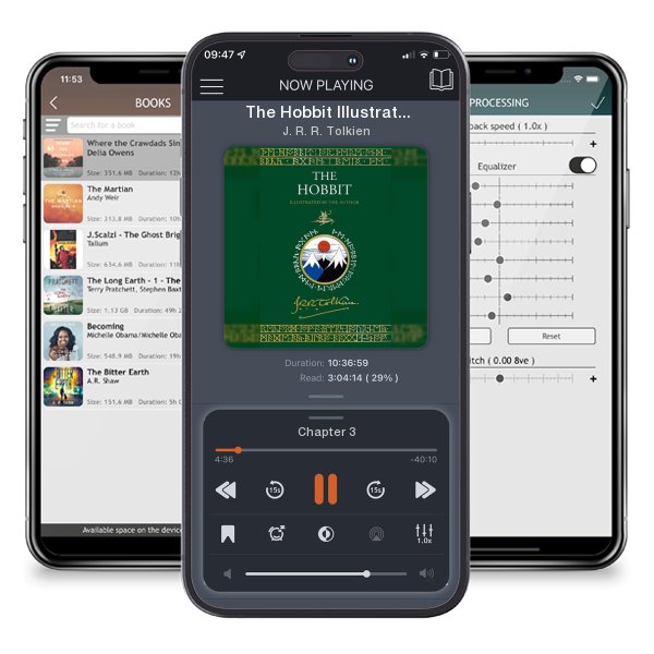 Download fo free audiobook The Hobbit Illustrated by the Author by J. R. R. Tolkien and listen anywhere on your iOS devices in the ListenBook app.