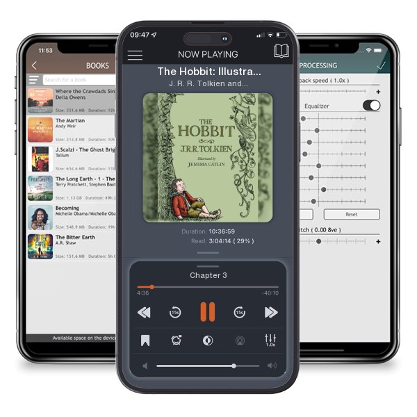 Download fo free audiobook The Hobbit: Illustrated Edition by J. R. R. Tolkien and Jemima Catlin and listen anywhere on your iOS devices in the ListenBook app.