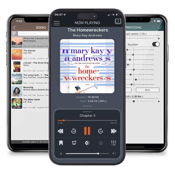 Download fo free audiobook The Homewreckers by Mary Kay Andrews and listen anywhere on your iOS devices in the ListenBook app.