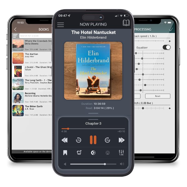 Download fo free audiobook The Hotel Nantucket by Elin Hilderbrand and listen anywhere on your iOS devices in the ListenBook app.