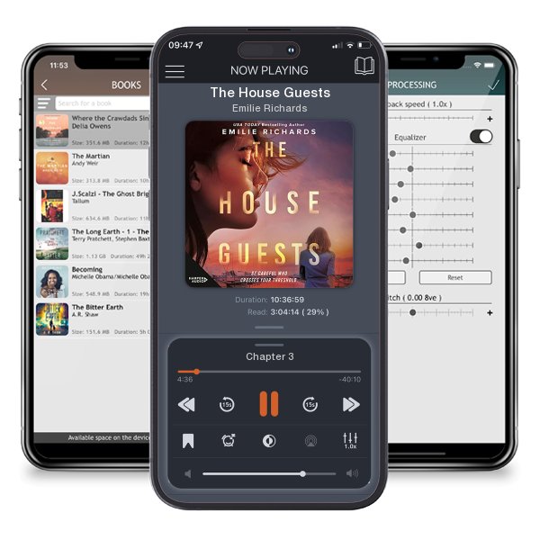 Download fo free audiobook The House Guests by Emilie Richards and listen anywhere on your iOS devices in the ListenBook app.