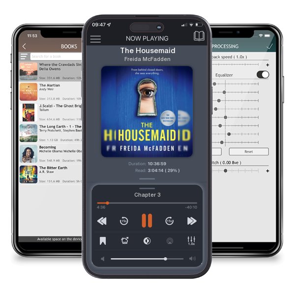Download fo free audiobook The Housemaid by Freida McFadden and listen anywhere on your iOS devices in the ListenBook app.