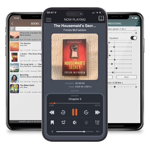 Download fo free audiobook The Housemaid's Secret by Freida McFadden and listen anywhere on your iOS devices in the ListenBook app.