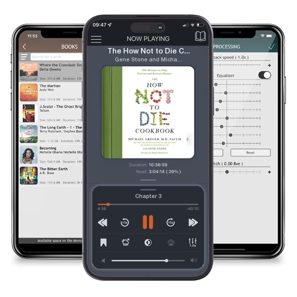 Download fo free audiobook The How Not to Die Cookbook: 100+ Recipes to Help Prevent and... by Gene Stone and Michael Greger and listen anywhere on your iOS devices in the ListenBook app.
