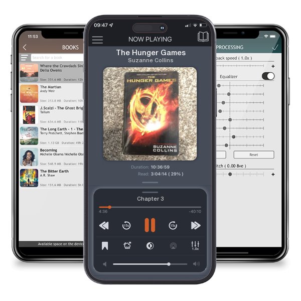 Download fo free audiobook The Hunger Games by Suzanne Collins and listen anywhere on your iOS devices in the ListenBook app.