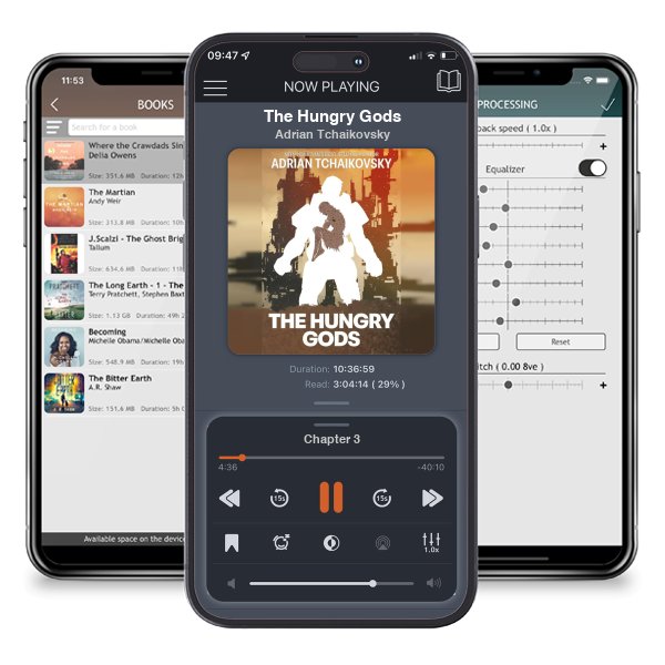 Download fo free audiobook The Hungry Gods by Adrian Tchaikovsky and listen anywhere on your iOS devices in the ListenBook app.