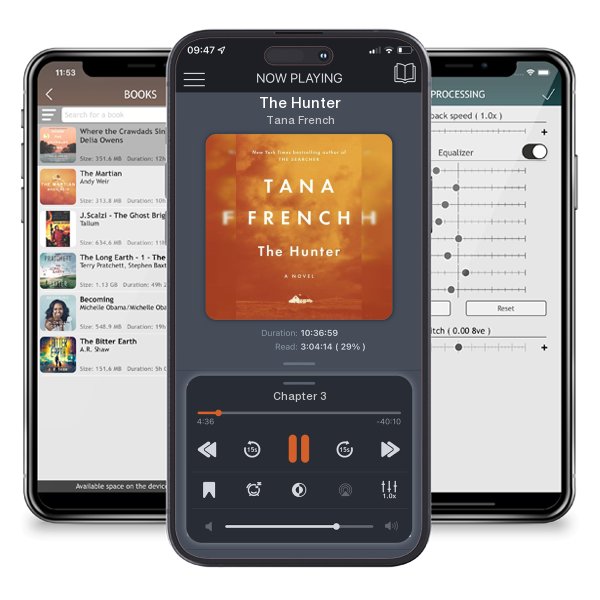 Download fo free audiobook The Hunter by Tana French and listen anywhere on your iOS devices in the ListenBook app.