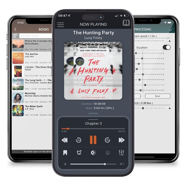 Download fo free audiobook The Hunting Party by Lucy Foley and listen anywhere on your iOS devices in the ListenBook app.