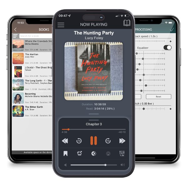 Download fo free audiobook The Hunting Party by Lucy Foley and listen anywhere on your iOS devices in the ListenBook app.