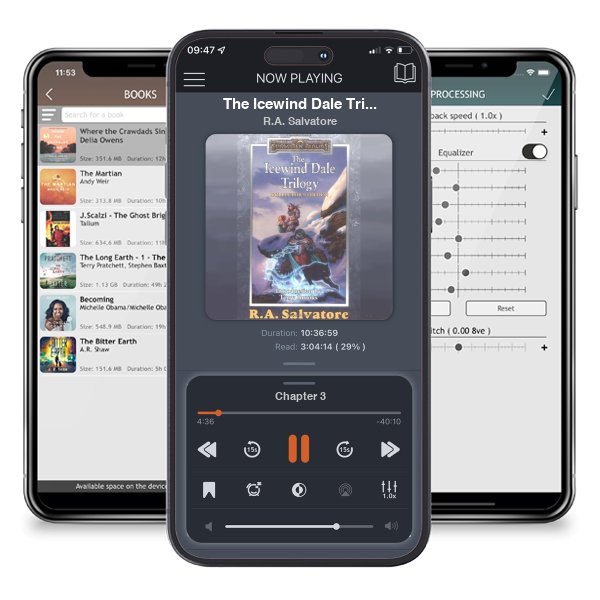 Download fo free audiobook The Icewind Dale Trilogy Collector\'s Edition (Forgotten Realms: Icewind Dale, #1-3; Legend of Drizzt, #4-6) by R.A. Salvatore and listen anywhere on your iOS devices in the ListenBook app.