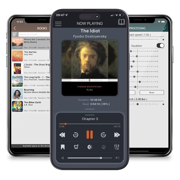 Download fo free audiobook The Idiot by Fyodor Dostoyevsky and listen anywhere on your iOS devices in the ListenBook app.