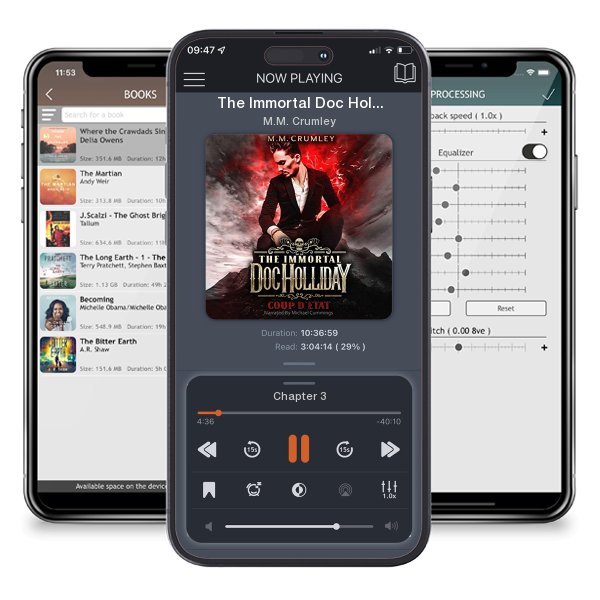 Download fo free audiobook The Immortal Doc Holliday by M.M. Crumley and listen anywhere on your iOS devices in the ListenBook app.