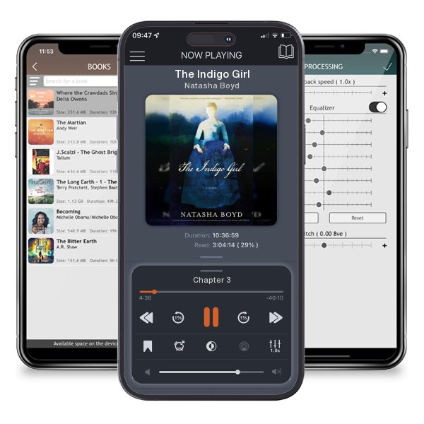 Download fo free audiobook The Indigo Girl by Natasha Boyd and listen anywhere on your iOS devices in the ListenBook app.
