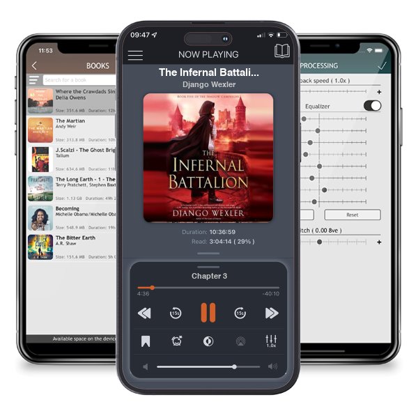 Download fo free audiobook The Infernal Battalion (The Shadow Campaigns, #5) by Django Wexler and listen anywhere on your iOS devices in the ListenBook app.