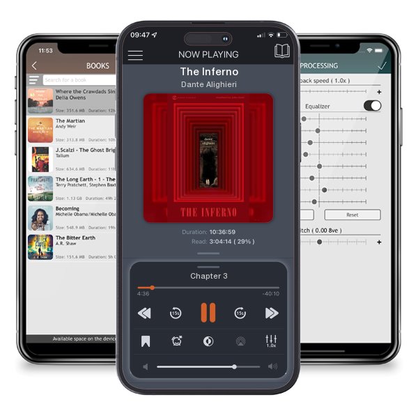 Download fo free audiobook The Inferno by Dante Alighieri and listen anywhere on your iOS devices in the ListenBook app.