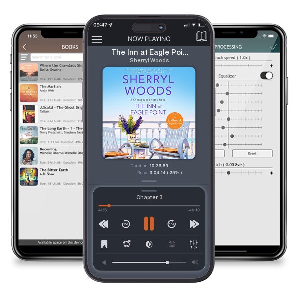 Download fo free audiobook The Inn at Eagle Point by Sherryl Woods and listen anywhere on your iOS devices in the ListenBook app.