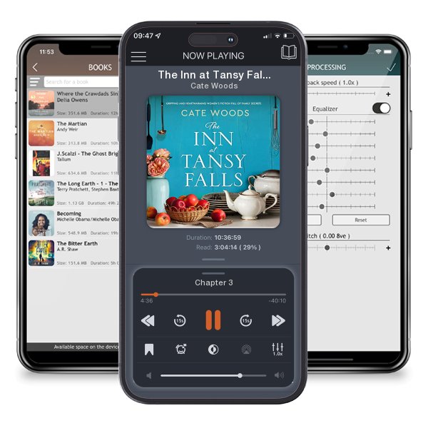 Download fo free audiobook The Inn at Tansy Falls by Cate Woods and listen anywhere on your iOS devices in the ListenBook app.