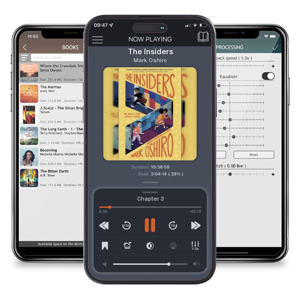 Download fo free audiobook The Insiders by Mark Oshiro and listen anywhere on your iOS devices in the ListenBook app.