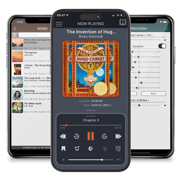 Download fo free audiobook The Invention of Hugo Cabret by Brian Selznick and listen anywhere on your iOS devices in the ListenBook app.