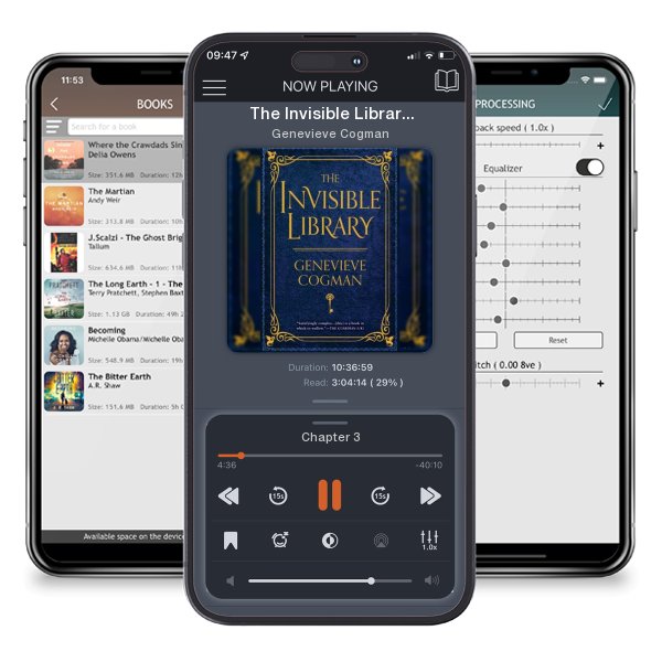 Download fo free audiobook The Invisible Library by Genevieve Cogman and listen anywhere on your iOS devices in the ListenBook app.