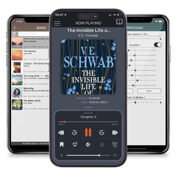 Download fo free audiobook The Invisible Life of Addie... by V.E. Schwab and listen anywhere on your iOS devices in the ListenBook app.