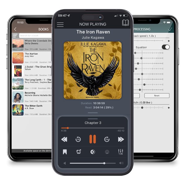 Download fo free audiobook The Iron Raven by Julie Kagawa and listen anywhere on your iOS devices in the ListenBook app.