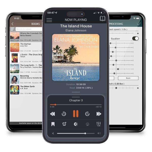 Download fo free audiobook The Island House by Elana Johnson and listen anywhere on your iOS devices in the ListenBook app.