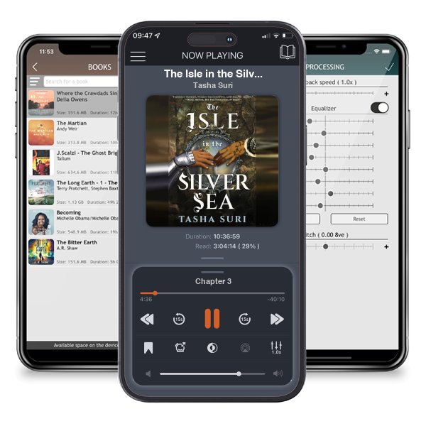 Download fo free audiobook The Isle in the Silver Sea by Tasha Suri and listen anywhere on your iOS devices in the ListenBook app.