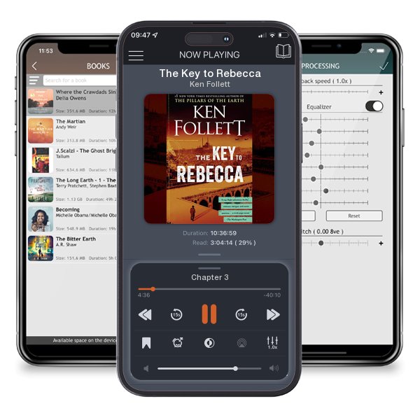 Download fo free audiobook The Key to Rebecca by Ken Follett and listen anywhere on your iOS devices in the ListenBook app.
