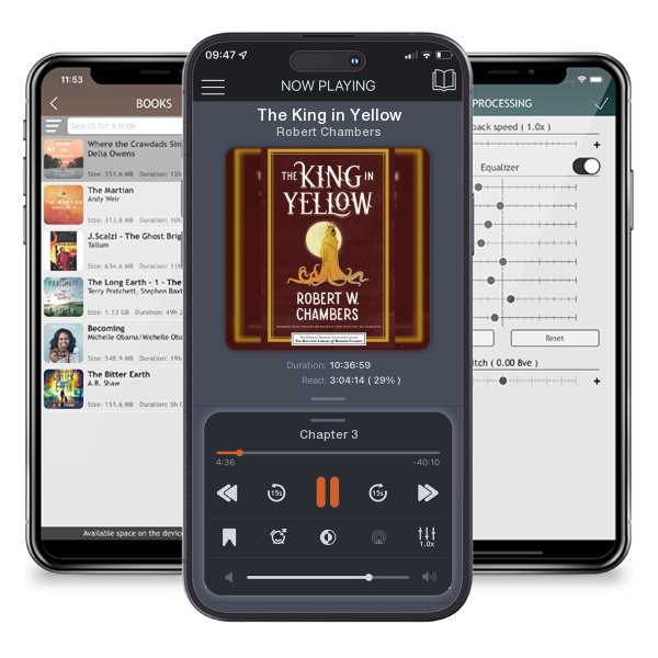 Download fo free audiobook The King in Yellow by Robert Chambers and listen anywhere on your iOS devices in the ListenBook app.