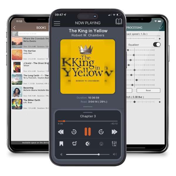Download fo free audiobook The King in Yellow by Robert W. Chambers and listen anywhere on your iOS devices in the ListenBook app.