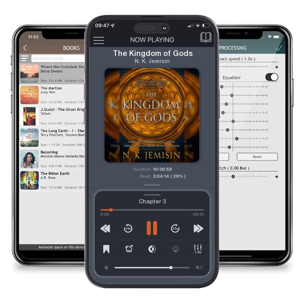Download fo free audiobook The Kingdom of Gods by N. K. Jemisin and listen anywhere on your iOS devices in the ListenBook app.