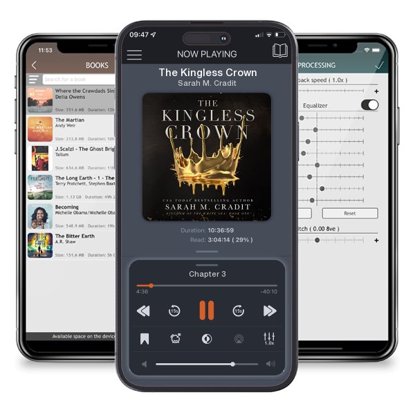 Download fo free audiobook The Kingless Crown by Sarah M. Cradit and listen anywhere on your iOS devices in the ListenBook app.