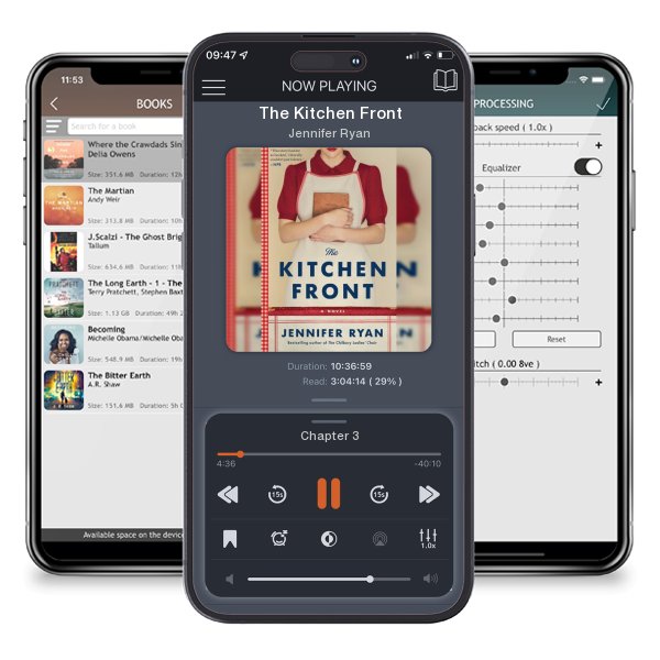 Download fo free audiobook The Kitchen Front by Jennifer Ryan and listen anywhere on your iOS devices in the ListenBook app.