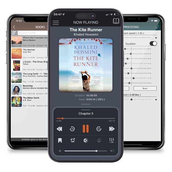 Download fo free audiobook The Kite Runner by Khaled Hosseini and listen anywhere on your iOS devices in the ListenBook app.