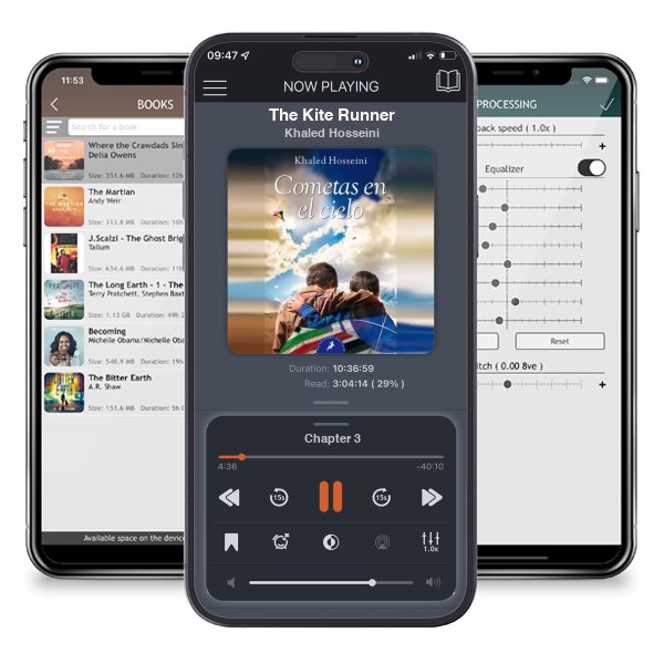 Download fo free audiobook The Kite Runner by Khaled Hosseini and listen anywhere on your iOS devices in the ListenBook app.