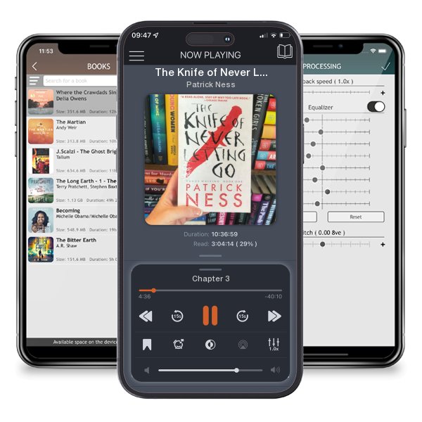 Download fo free audiobook The Knife of Never Letting Go (with Bonus Short Story) by Patrick Ness and listen anywhere on your iOS devices in the ListenBook app.