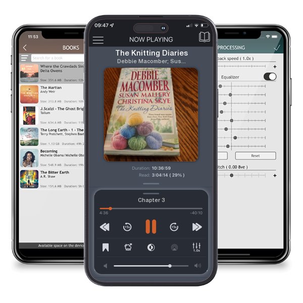 Download fo free audiobook The Knitting Diaries by Debbie Macomber; Susan Mallery; Christina Skye and listen anywhere on your iOS devices in the ListenBook app.