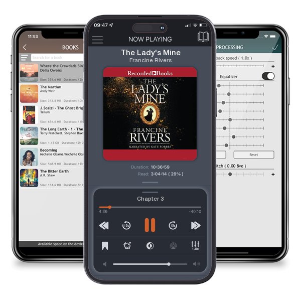 Download fo free audiobook The Lady's Mine by Francine Rivers and listen anywhere on your iOS devices in the ListenBook app.