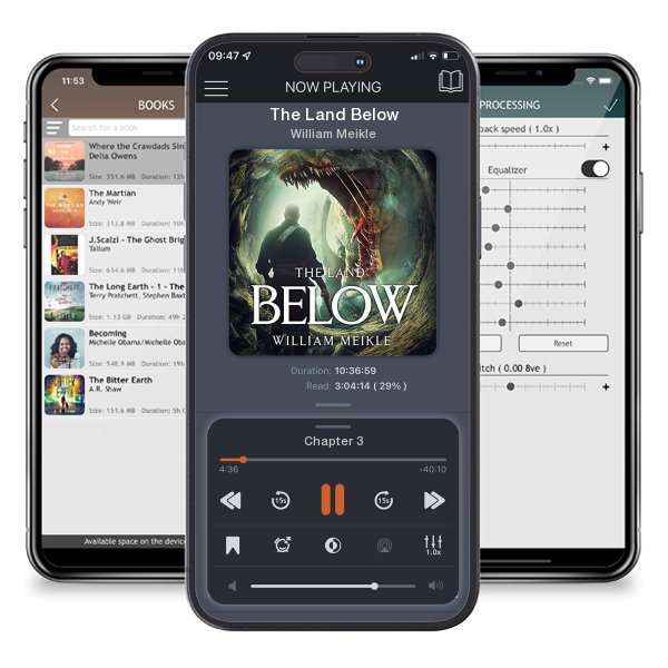 Download fo free audiobook The Land Below by William Meikle and listen anywhere on your iOS devices in the ListenBook app.