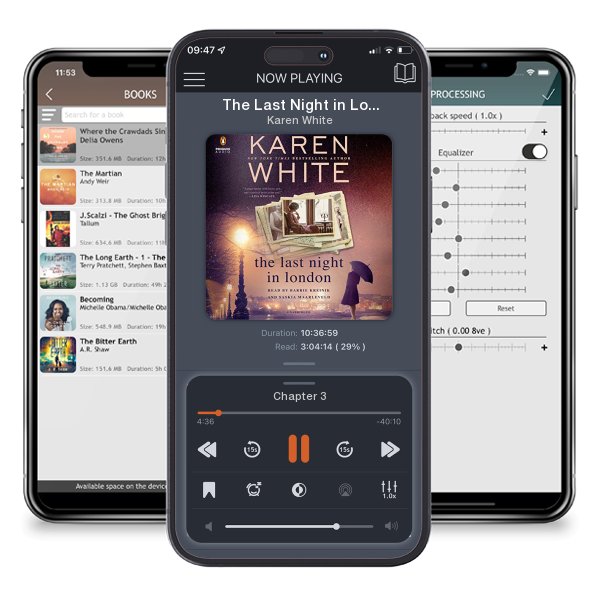 Download fo free audiobook The Last Night in London by Karen White and listen anywhere on your iOS devices in the ListenBook app.